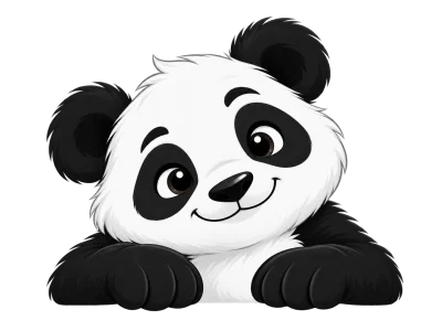 Panda ilustrado de PandaPOS